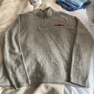 Pink Pineapple Grey Cashmere Sweater, Sz L